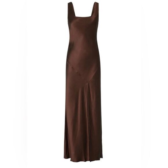 Sir. esme bias Maxi dress chocolate size 2/US6 - Picture 4 of 10